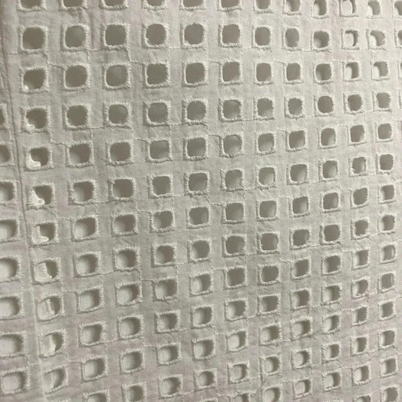 💚 Alfred Sung White eyelet cotton dress - US4 - Picture 6 of 7